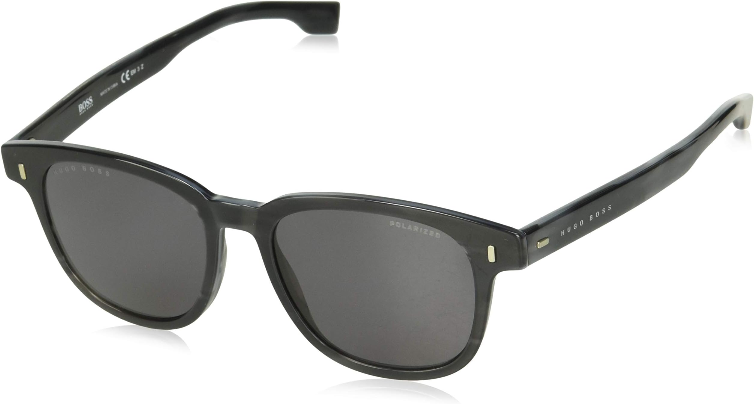 BOSS by Hugo Boss Men's 0956/S Rectangular Sunglasses, Grey Horn, 51 mm