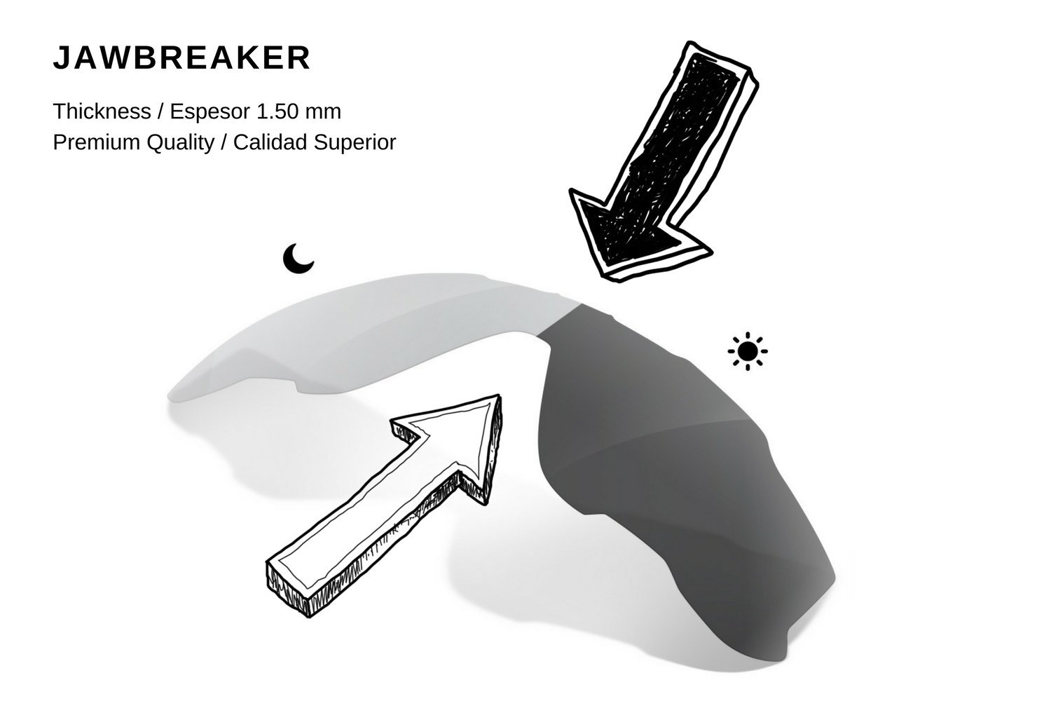 Lenti di Ricambio Compatibili per Oakley Jawbreaker