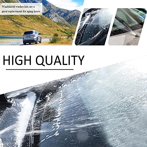 Windshield Washer Hose Kit, 3 Meter Washer Fluid Hose With 6 Pcs Hose Connectors, Windshield Washer Nozzles Kit Suitable For Most Car Windshield Fluid Tubing #TOP5