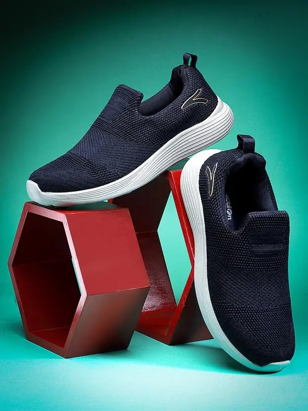 Image of Action | Athleo | WALKER-116 | Men's | Slip-On | Walking | Shoe | Breathable | Flexible | Lightweight | Comfortable | Sports | Shoes