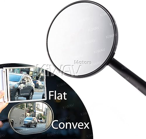 Miniatura 2 de KiWAV Magazi Missie CNC aluminio motocicleta espejos negro compatible para BMW