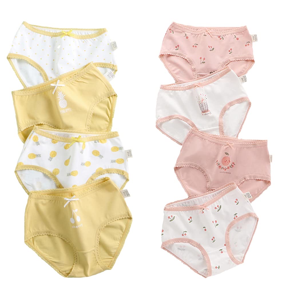 benetia Girls' Underwear Soft Cotton 6-8 Pack