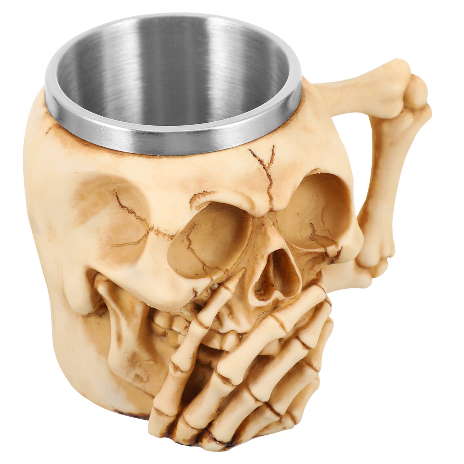 Jarra de cerveza de calavera para Halloween y noches de terror con amigos en casa