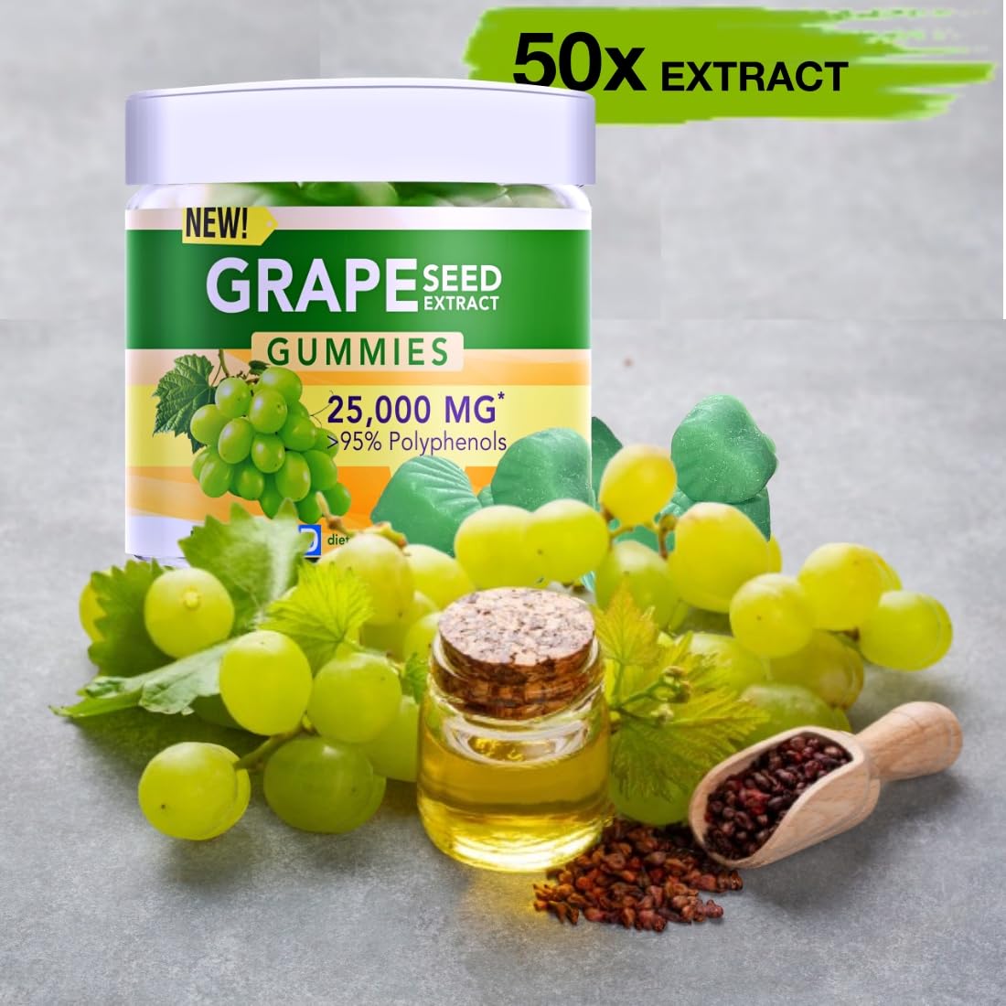 Amazon.com: Holistic MD Grape Seed Extract Gummies | Grape Seed