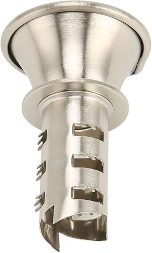 Exprimidor manual de limón de acero inoxidable para cocina casera con boquilla de vertido en forma de trompeta, fácil uso, tamaño compacto