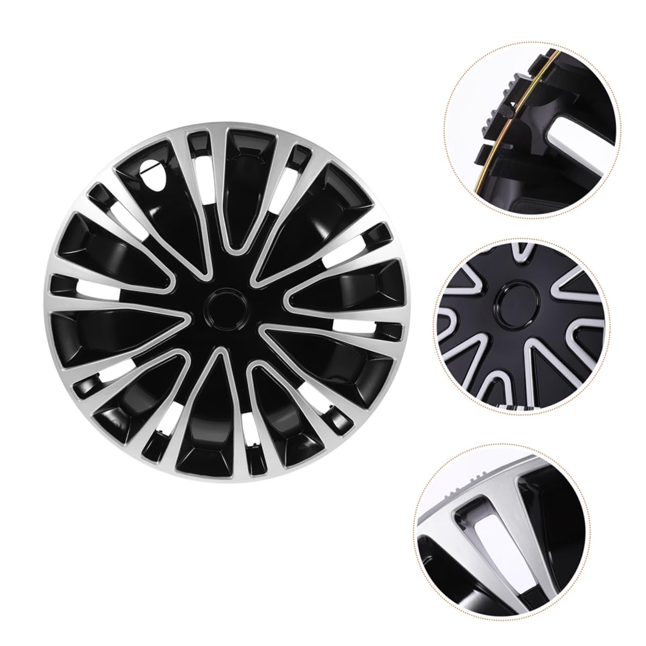 MAGICLULU Enjoliveurs de Moyeu de Roue Automobile en PP 12 Pouces Facile à Installer Lot de 2 Pièces, Protège et Décore Les Jantes de Voiture Universelles