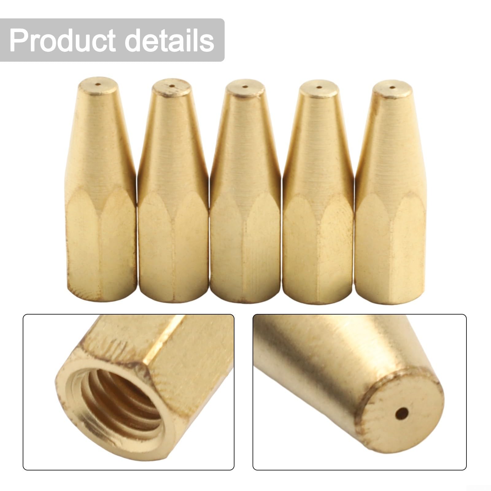 Cannello per brasatura a gas di alta qualità, ugello da 5 pezzi, ossigeno, propano, acetilene, sistema di saldatura (versione acetilene)