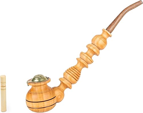 Dr. Watson - Pipas de tabaco de madera, con forma de Churchwarden, hechas a mano con madera natural