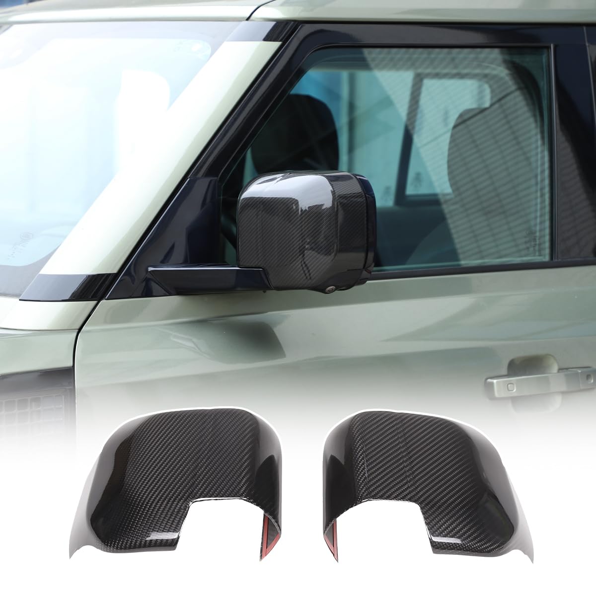 Amazon.com: 100% Real Carbon Fiber Car Side Rearview Mirror Cover