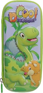 Elmaayergy 6536 KX-3 Pencil Case With Dinosaur Shape, Made With Premium Material For Durability And Long-Lasting Use - Multi Colour