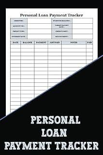 Personal Loan Payment Tracker: Track your personal loan payments with this record. It's perfect for keeping track of your ...