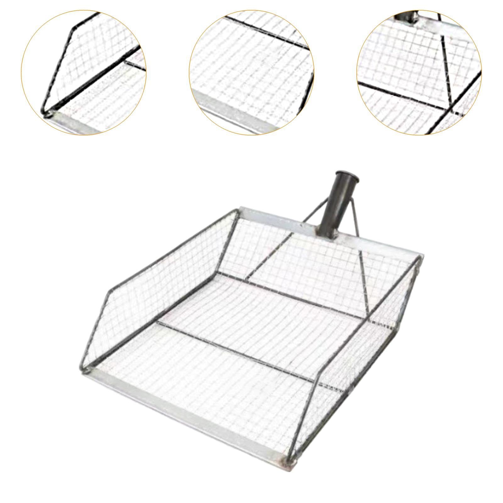 Baoblaze Screen Soil Shovels, Gardening Accessory, Sifting Shovels, Garden Hand Tool, Steel, Peanut Sieve Soil Shovels