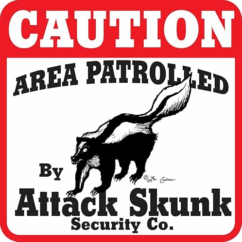 Señal de mofeta de ataque de precaución