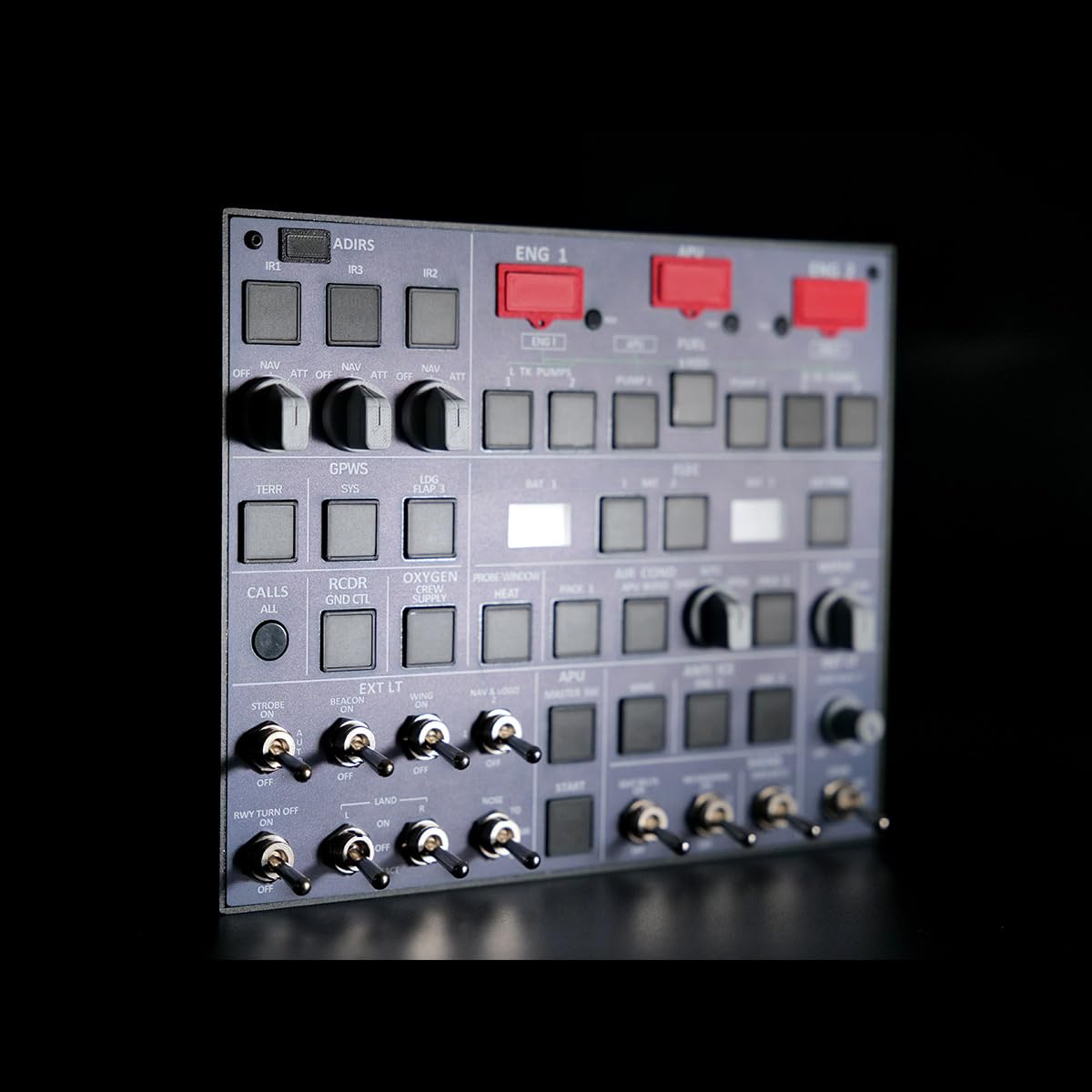 Rowsfire A107 V3.1 A32X MAX Light Overhead Panel Für MSFS 2020/2024, Kompatibel Mit Fenix A32X, FBW A32X, Für EIN Noch Intensiveres Flugsimulationserlebnis
