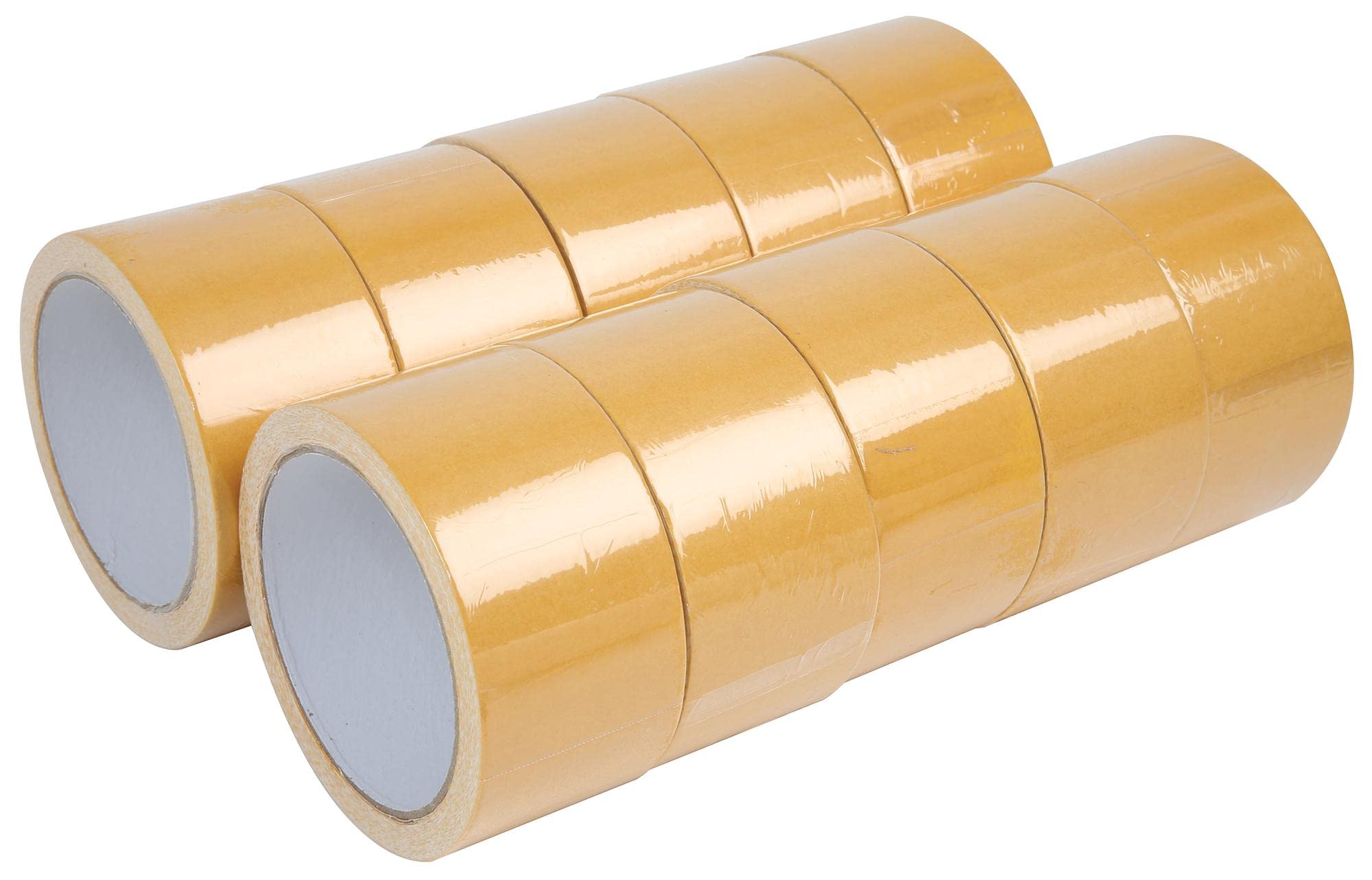 Cinta adhesiva de doble cara, 50 mm x 10 m, 10 unidades, cinta adhesiva de doble cara