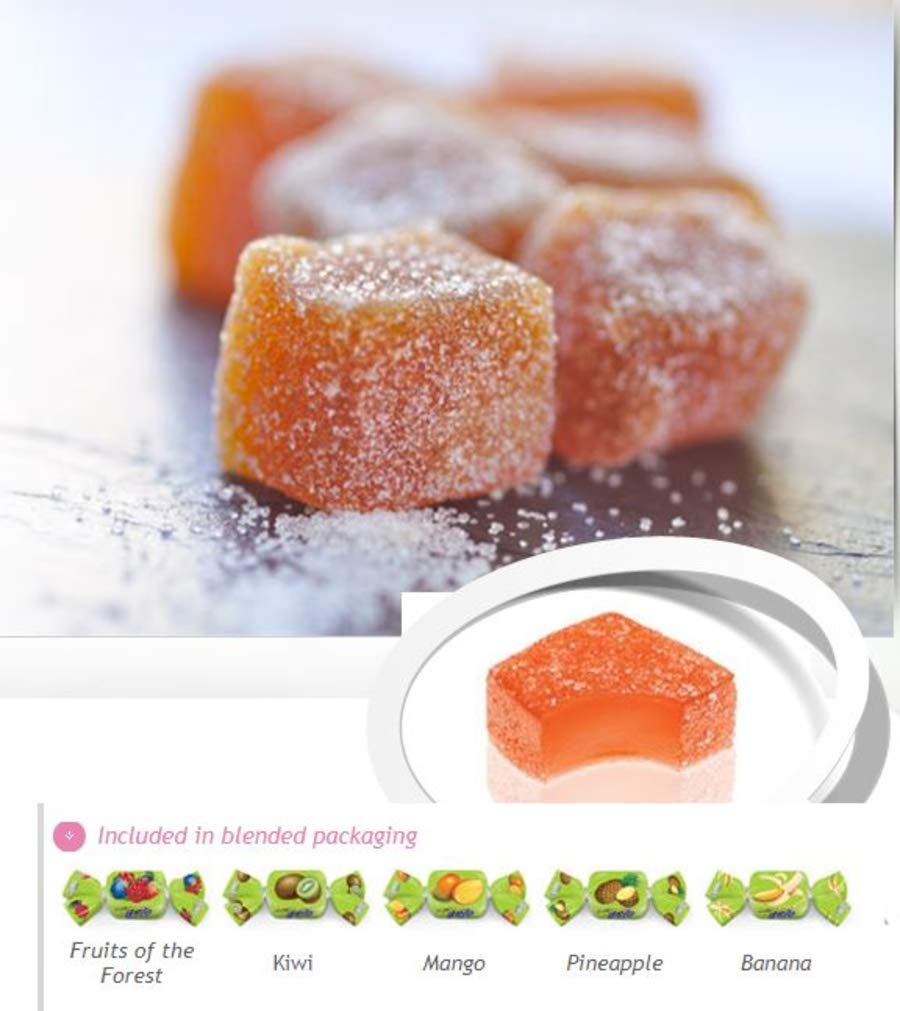 Buy Gelo Assorted Bon-bon Soft Tropical Fruit Juices Jelly Candy