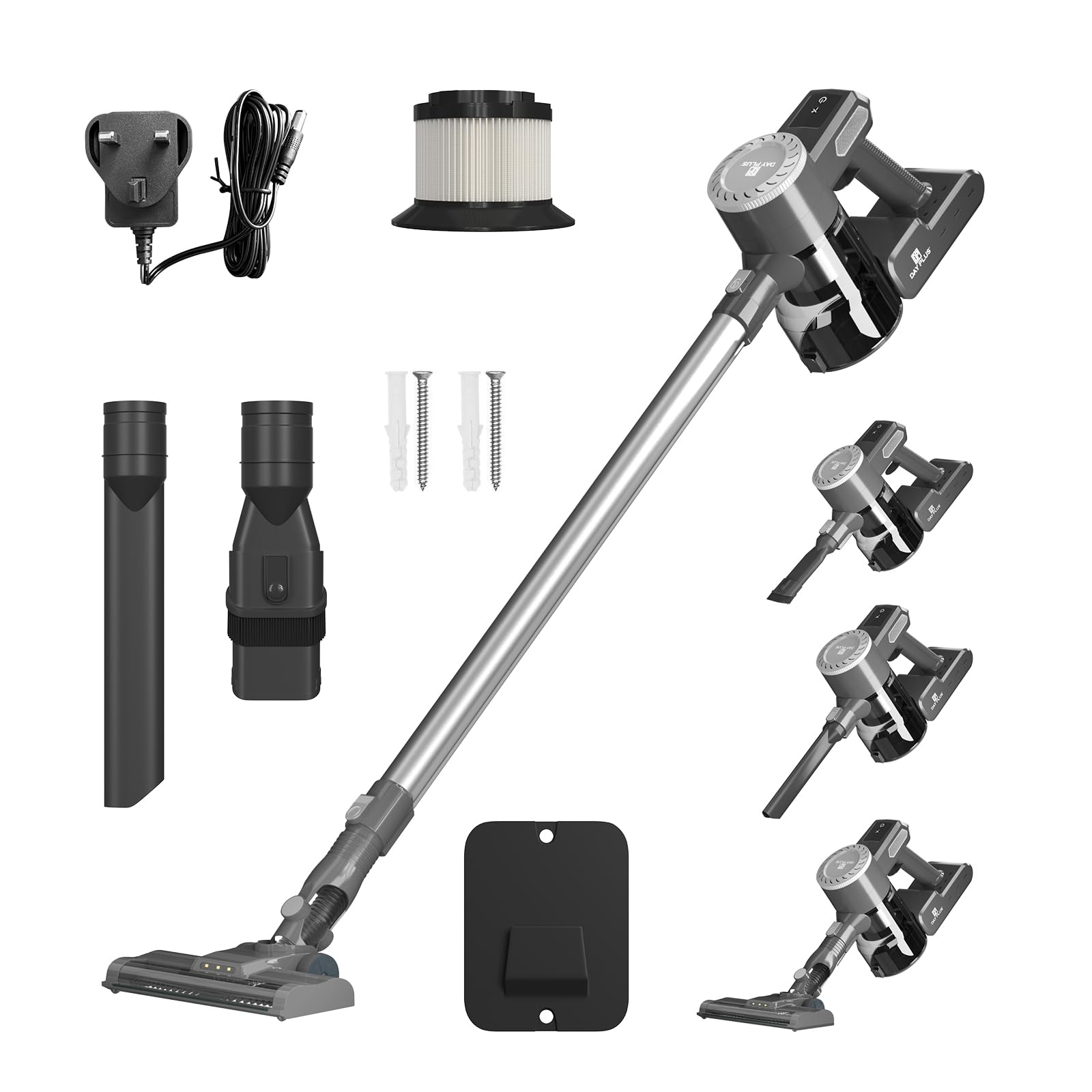 SIXPAD SE-AX00A BLACK　LL 6 in 1 Cordless Vacuum Cleaner 23Kpa Powerful Hoover Stick Vacuum