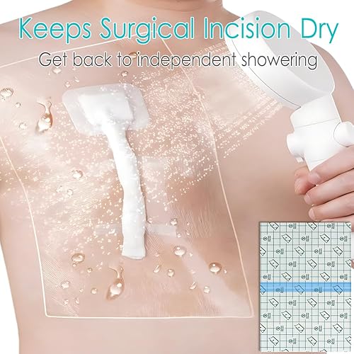Miniatura 3 de Cubierta de ducha impermeable para catéter de diálisis, protectores de gran cobertura para diálisis peritoneal, accesorios de puerto, catéter de