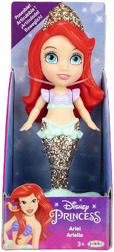 Amarina empaquetada en caja transparente para regalo, mini muñeca de princesa de Disney, posable, de 3.5 pulgadas, elige entre los 11 personajes de