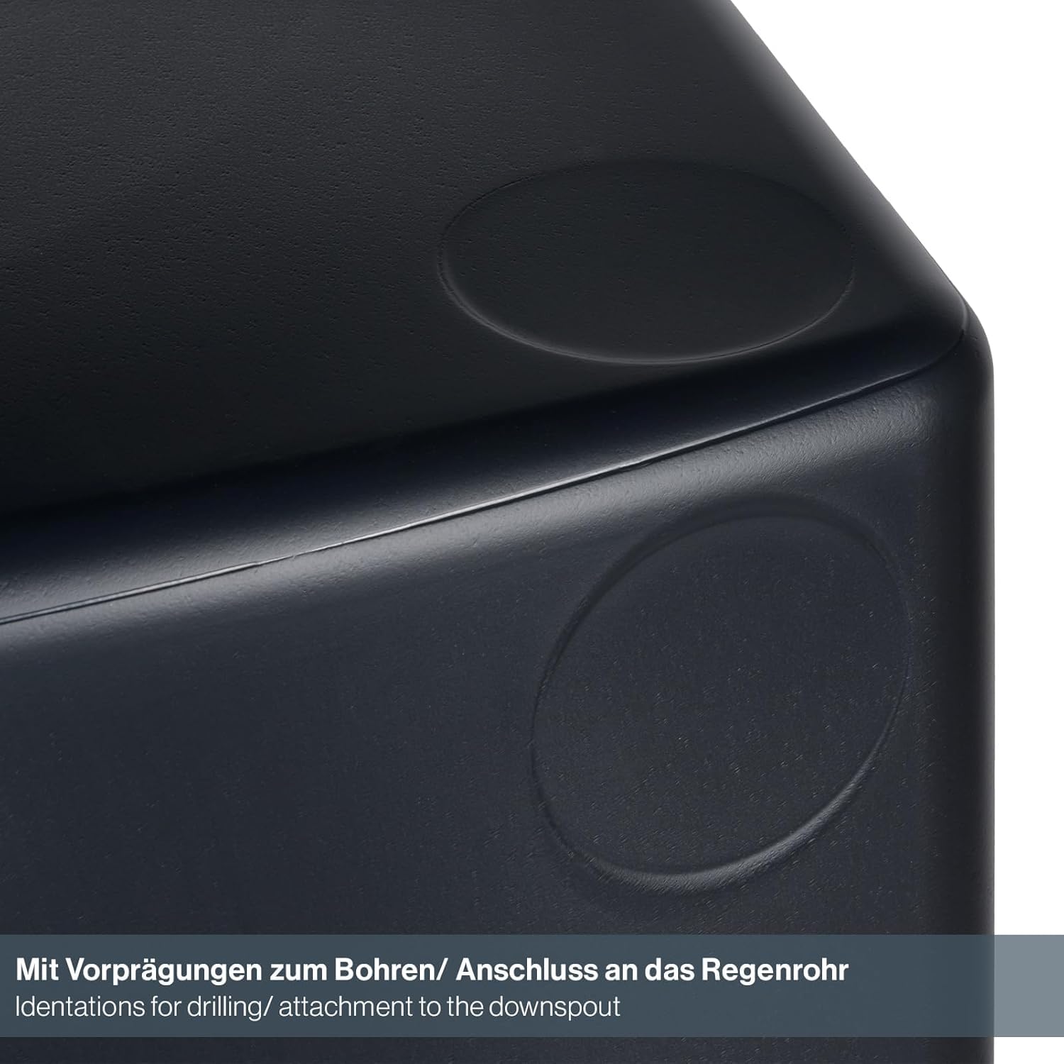 Kreher Regentonne XXL Aqua Tower 2er-Set Kunststoff (Anthrazit, 2 x 350 L) | Wassertonnen mit Verbindungsstück im schlichten Design, ideal zur Regenwassersammlung im Garten