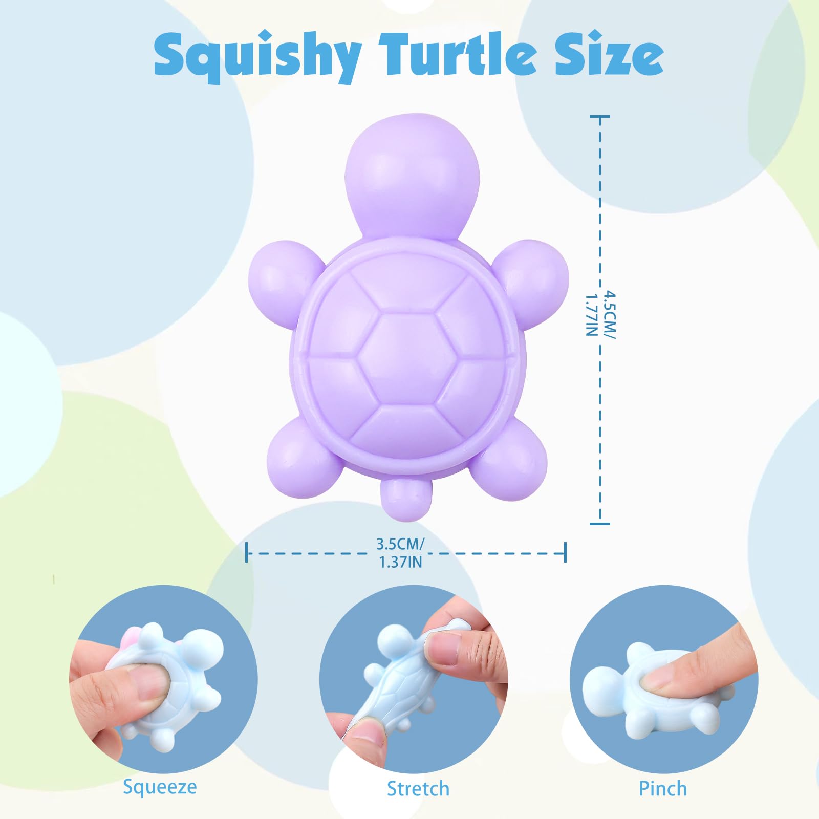 Ainiv 24PZ Squishy Ball,Palline Antistress da Impastare,Squeeze Toy,Palla da Stress, Antistress Fidget Toys, Mini Giocattoli Antistress da Spremere Morbidi, Regalo di Natale e Regalini