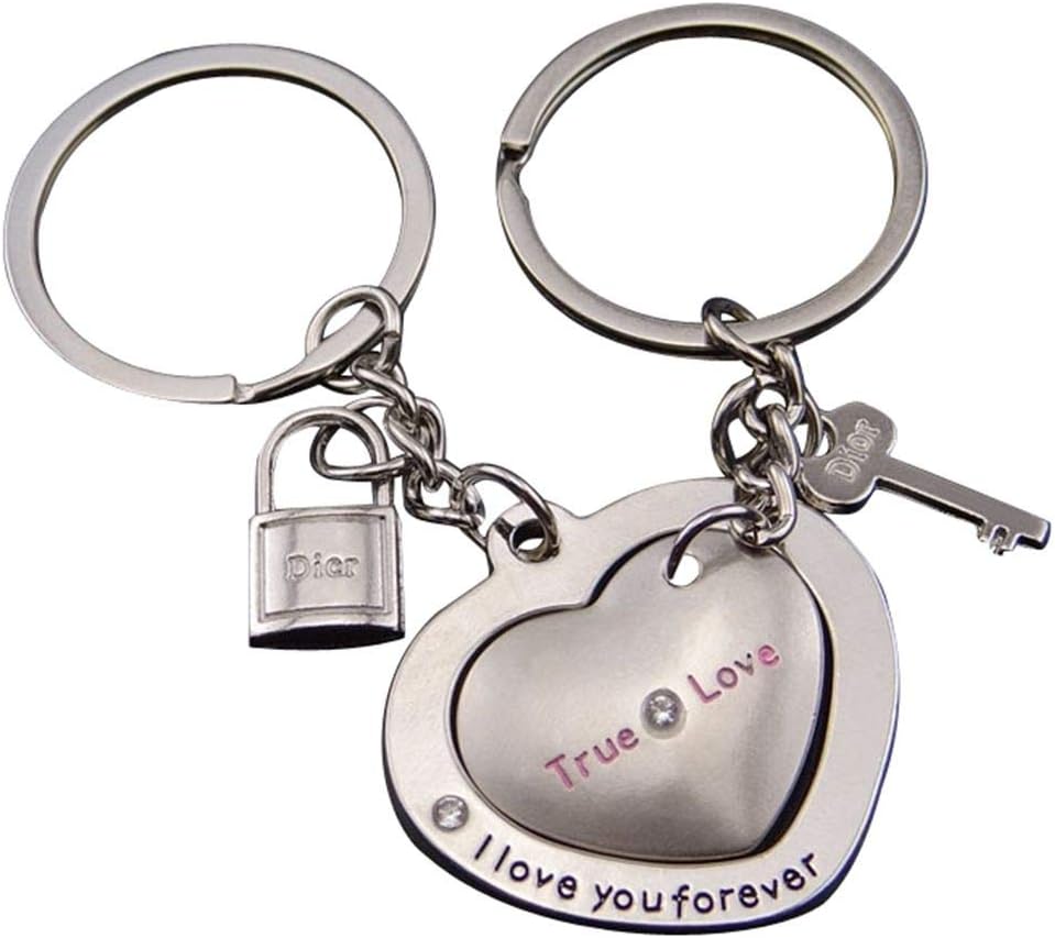 SAMGU Couple Gift Romantic House Keychain Personalized Souvenirs Lanyard Keyring Valentine's Day Love Key Fob