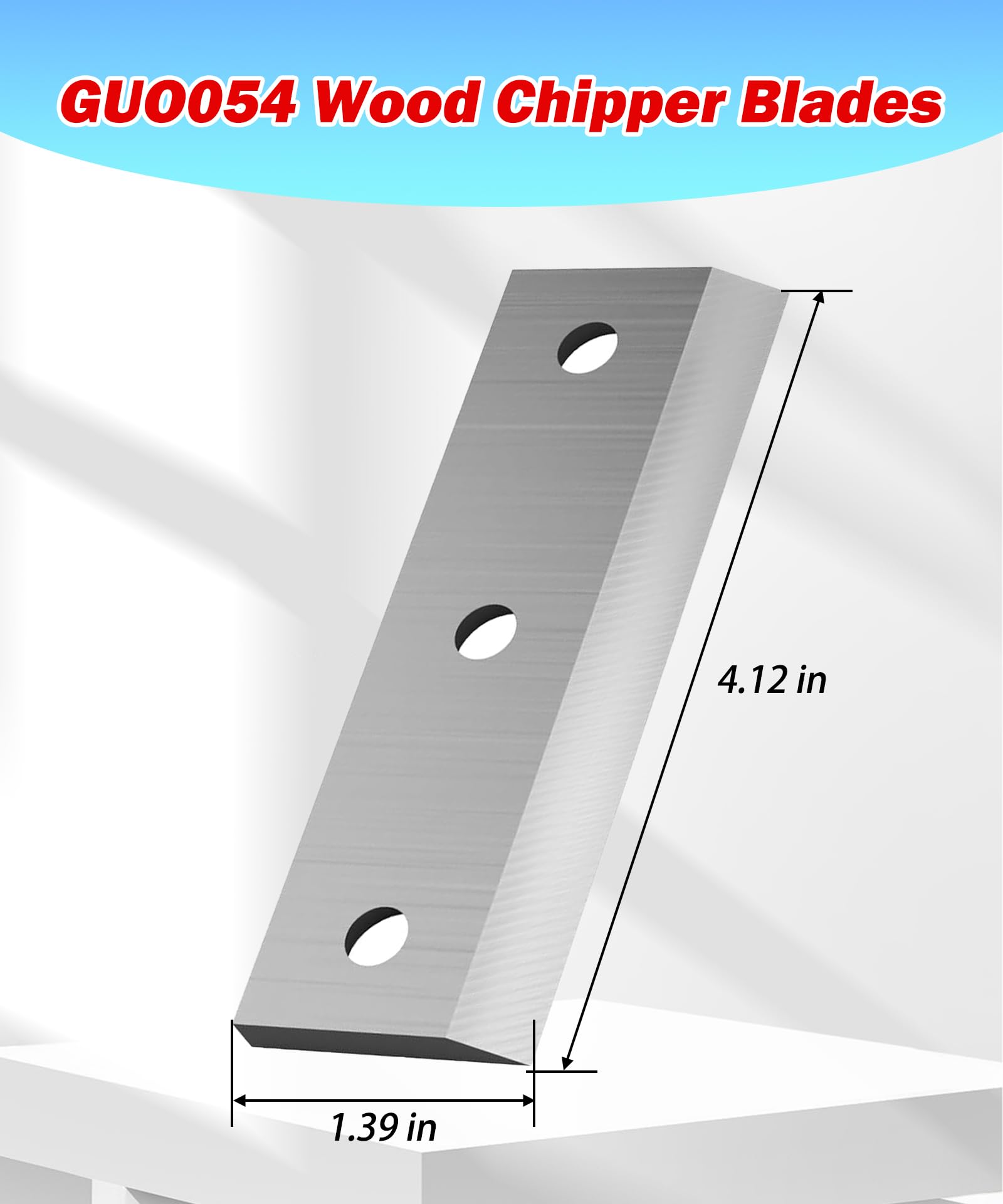 Paquete de 4 cuchillas de madera con tornillo compatibles con Greatcircleusa GUO054 Mini trituradora de madera de acero, EFCUT C30, C30 Mini, C30 Lite y trituradoras de madera 3 en 1