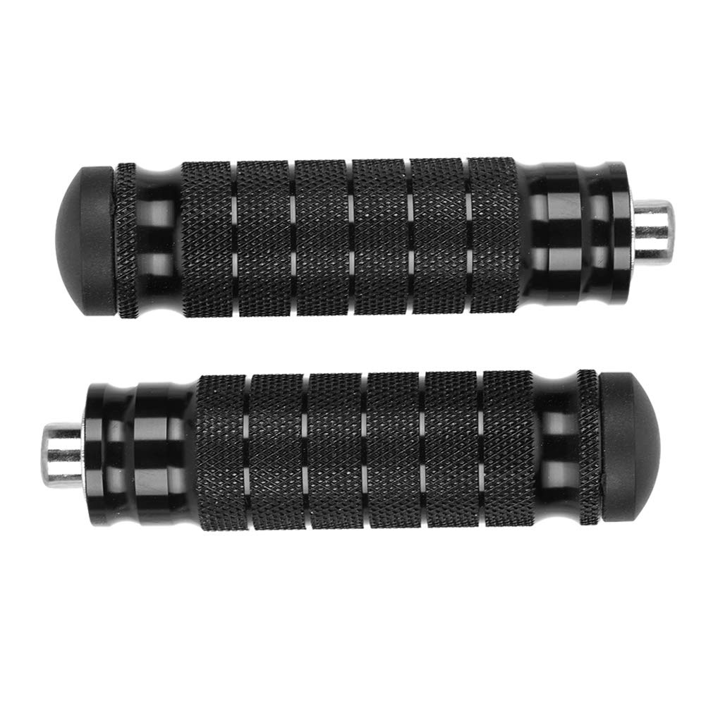 Nikou Poggiapiedi per moto M8, 2 pezzi Poggiapiedi posteriori CNC Pedali per pedali antiscivolo universali M8 con bulloni di montaggio da 8 mm