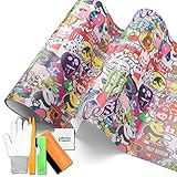 Free Tool Kit ST JDM Bomber Anime Graffiti Cartoon Car Auto Laptop Vinyl Wrap Sticker Decal Film Sheet (2FT x 5FT)