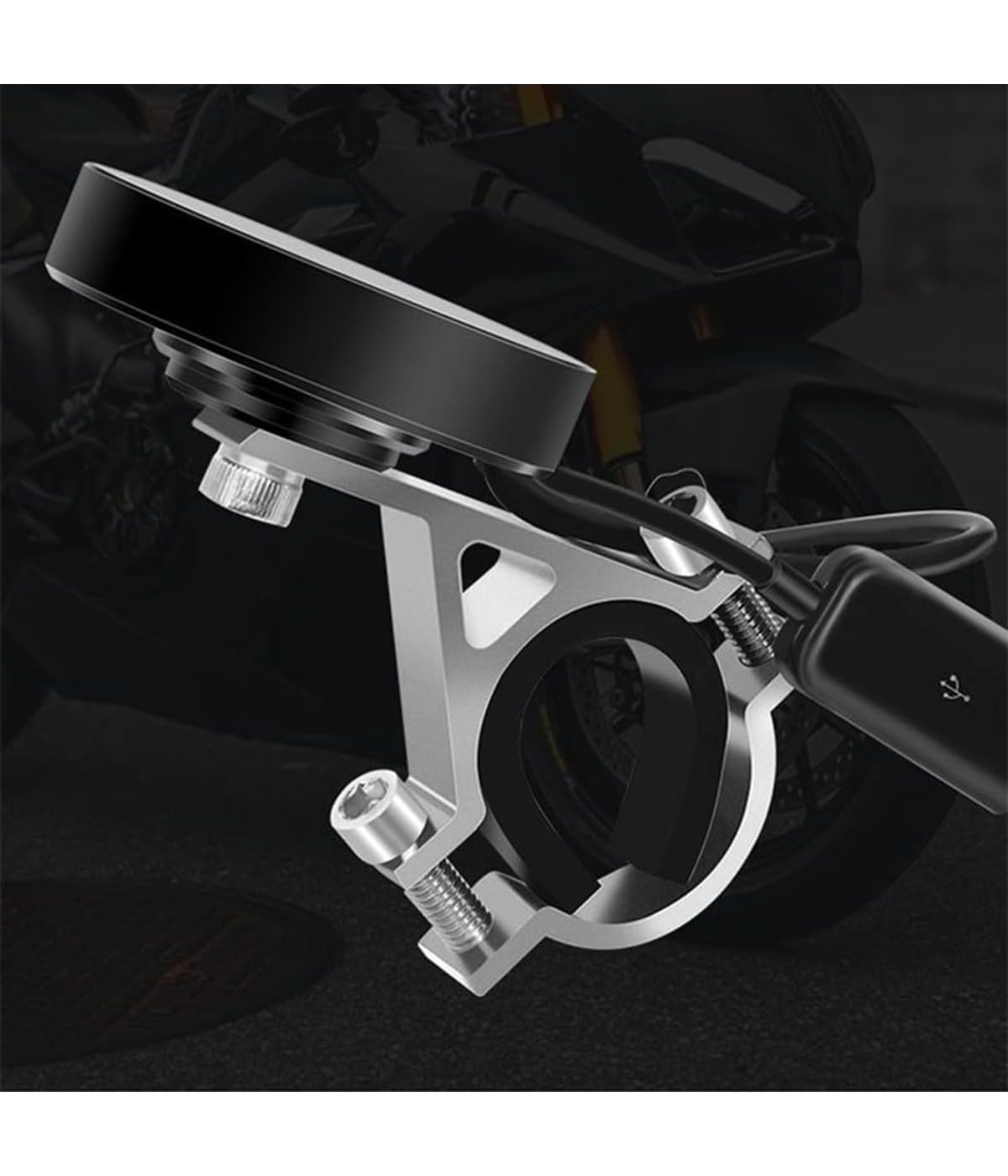 Generisch Sistema de control de presión de neumáticos inalámbrico para motocicleta, TPMS y sensor de presión de neumáticos, con pantalla LCD, adecuado para la mayoría de motocicletas y vehículos