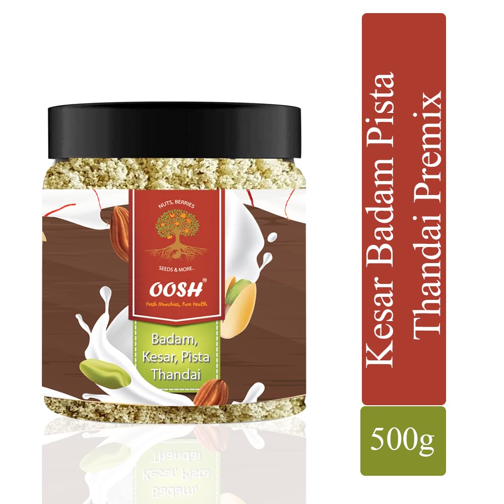 OOSH Thandai ( Kesar Badam Pista ) | Refershing Summer Drink Premix 500g - Image 6 thumbnail