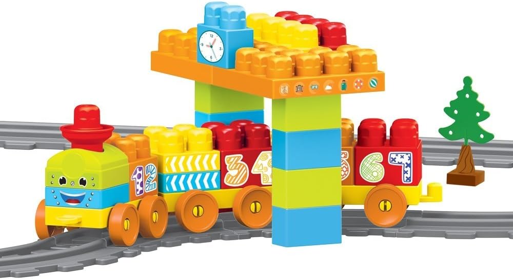 Dolu Children's Building Blocks Train Set, Tracks & Station