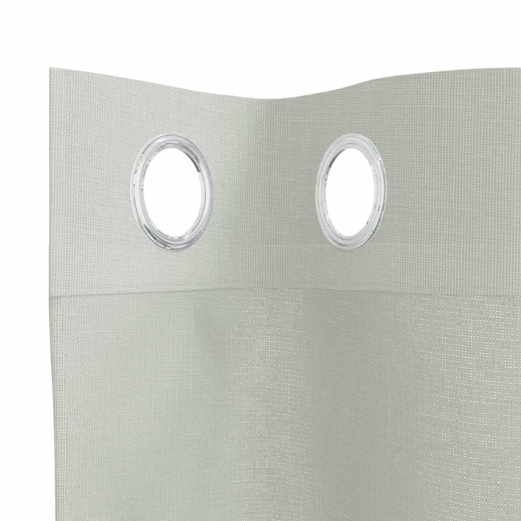 Light Gray woalowe zasłony z grommetami, 2 sztuki, 140 x 140 cm, półprzezroczyste panele okienne z poliestru, łatwy montaż do salonu, sypialni, termoizolacyjne