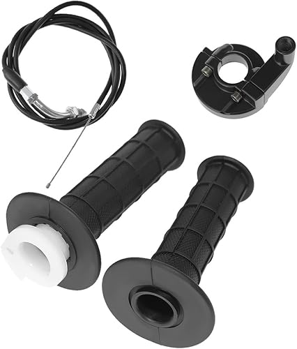 Kit de mango de acelerador giratorio de 7/8 pulgadas con mango de agarre para cable de acelerador, para motocross, cuatrimotos, cuatrimotos, 50 cc,
