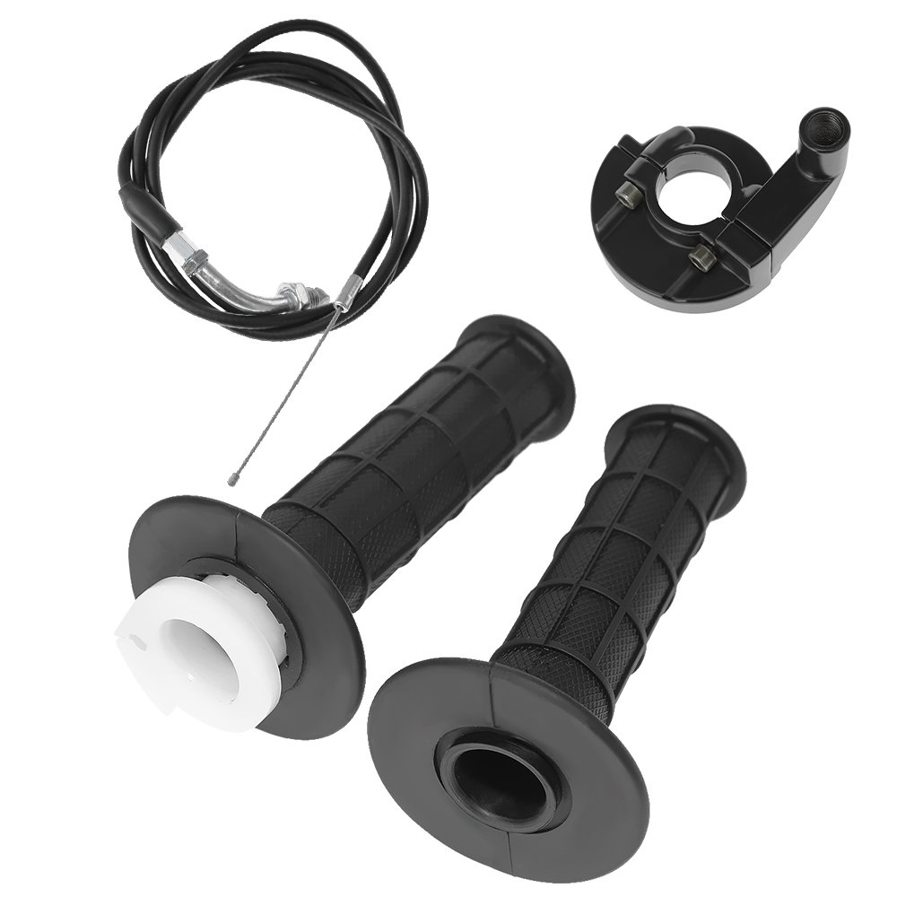 ANXINGO NEW Twist Throttle Handle Grip And Cable Replacement For Dirt Bike Quad ATV Pit 50cc 125cc 150 250