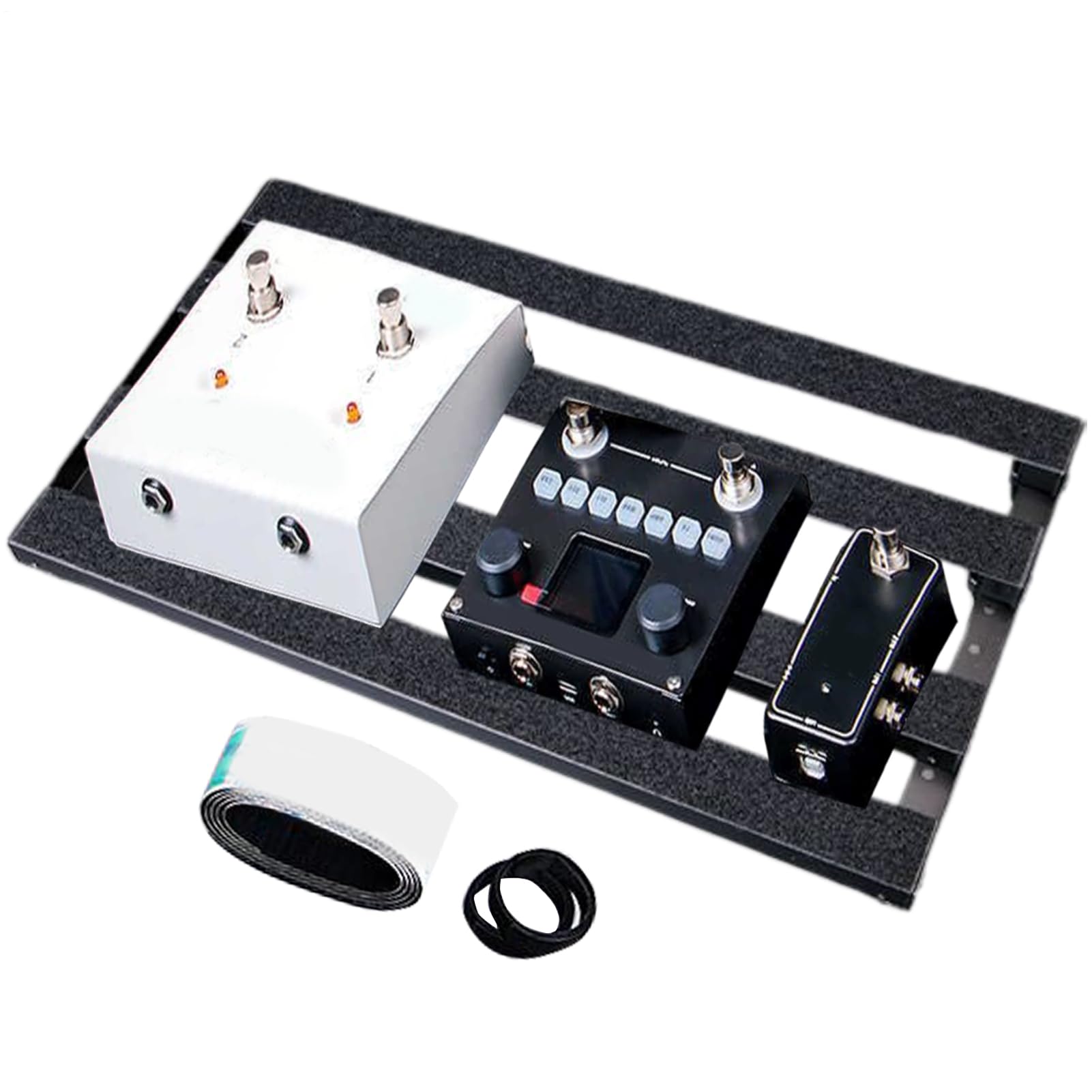 Pedalboard Metallico per Chitarra Preciso Robusto | Organizzatore Cavi per Pedalboard Effetti Per palco, studio, amanti della musica, musicisti, professionisti, principianti