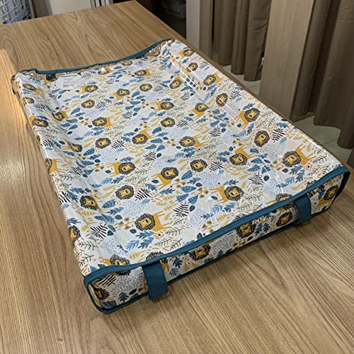 Batistela Baby Trocador anatomico leão, Cor: Azul esverdeado