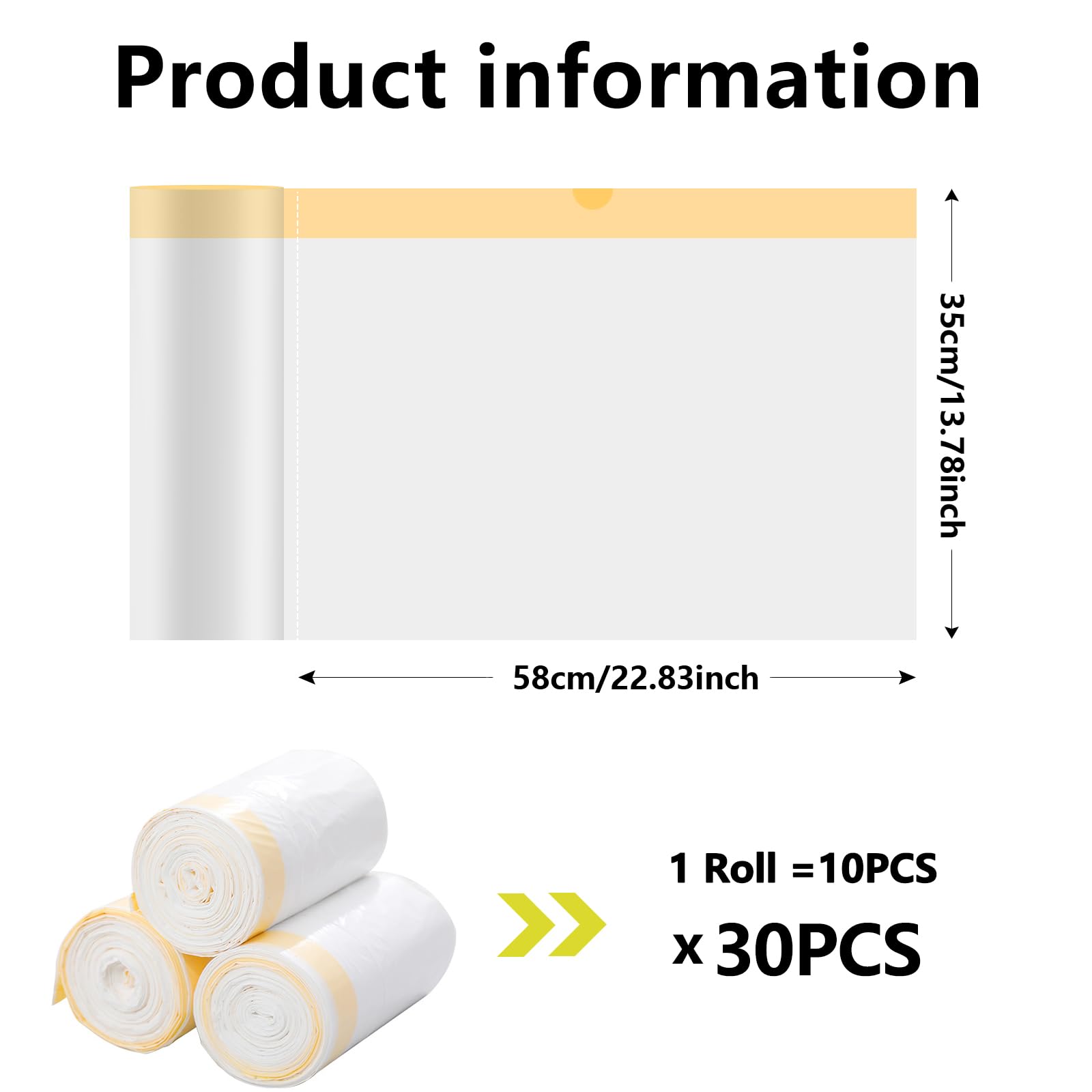 30Pcs Cat Litter Tray Liners, 58 x 35CM Large Extra Cat Litter Liners with Drawstring - Image 2
