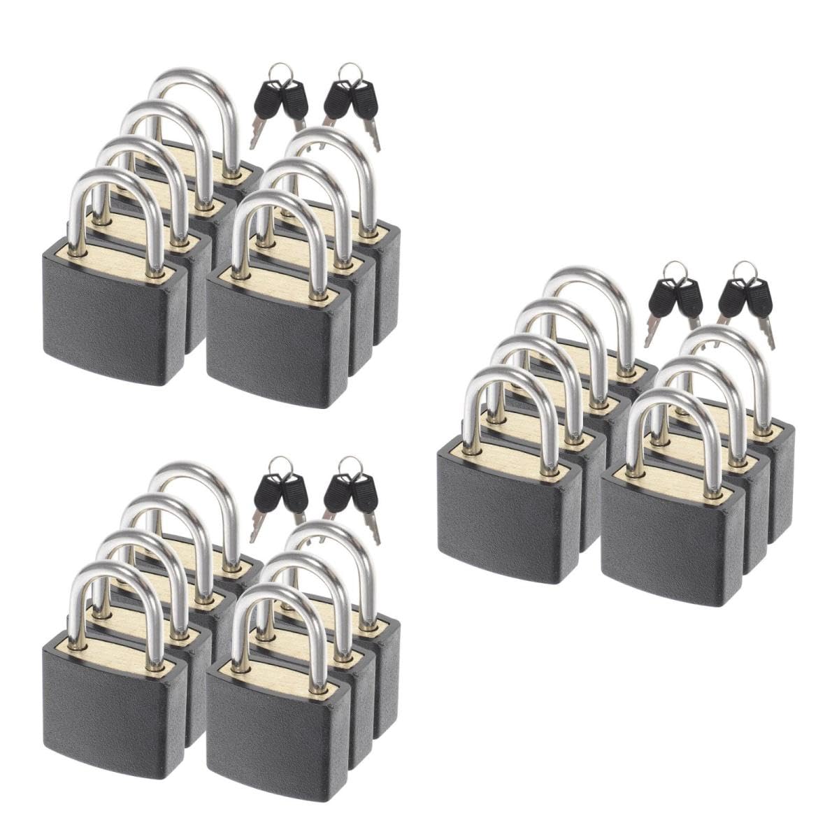 3 Set Lucchetto Per Valigia Piccolo Lucchetti Per Valigia Lucchetti Per Bagagli Portachiavi Per Ragazze Lucchetti Per Armadietti Per Borse Zaino Valigia Lucchetti Per 7 pezzi * 3