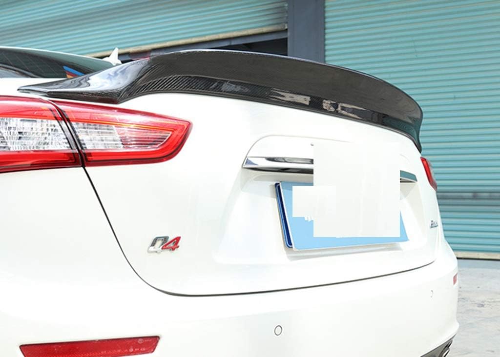 New Carbon Fiber Rear Trunk Spoiler Compatible with Maserati Ghibli 2013-2017 (A-Style)