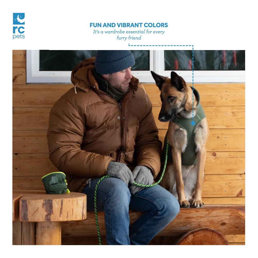 RC Pets Baseline Hundepullover aus Fleece, leichter 4-Wege-Stretch-Hundepullover, Wärme und Komfort, Größe 48, Pfingstrose