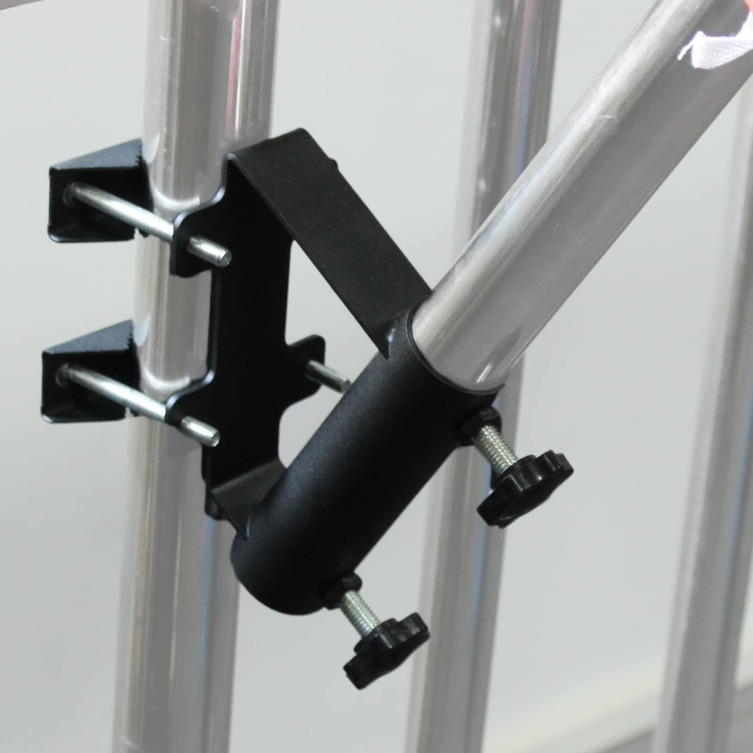 YZZHAJ Flagpole Mount Bracket for Balcony Railing Truck Flag Pole Holder Clamp,Flag Pole Holder Bracket Wall mounted,Horizontal and Vertical Railings Installation