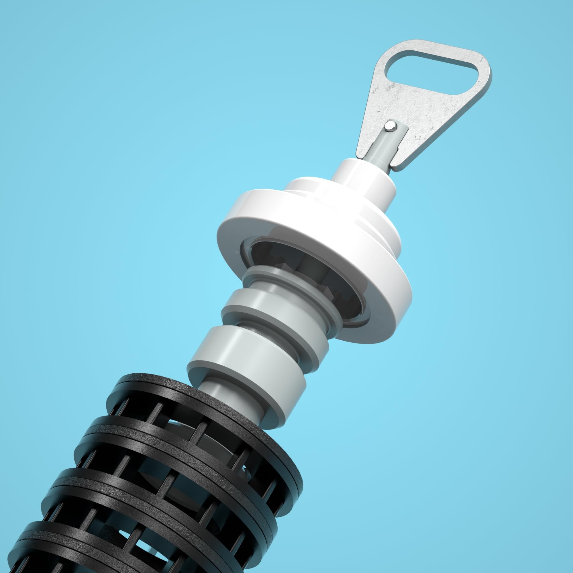 Kit di ricostruzione valvola addolcitore d'acqua 5600, pistone principale+pistone salamoia+guarnizioni+kit distanziali (pistone principale 60102, guarnizioni e distanziatori 60125, pistone salamoia