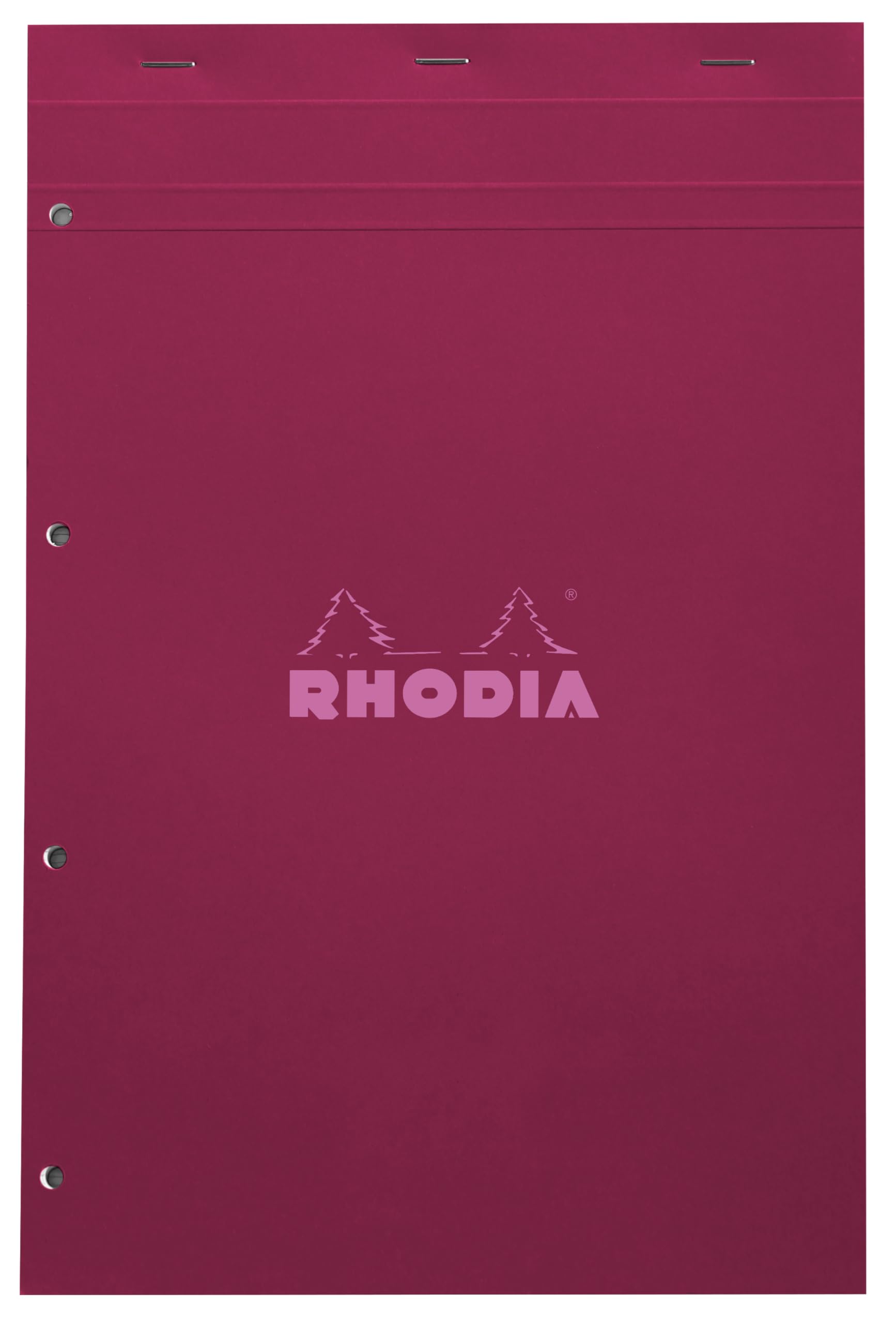 Rhodia Bloc Agrafé COULEURS N°20 - 80 Feuillets Seyès Grands Carreaux, Microperforés, Couverture Assortie - Lot De 5