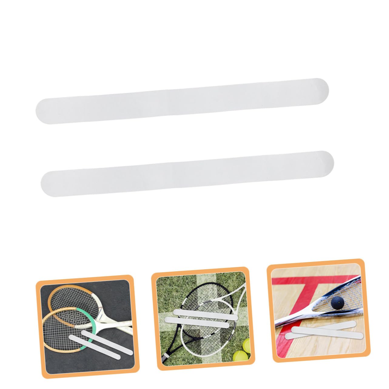 YARNOW Adhesivo para Cabeza De Raqueta De Tenis Amortiguadores De La Raqueta De Tenis Cinta De Agarre para Raqueta De Tenis Cinta Deportiva Cinta De Raqueta TPU