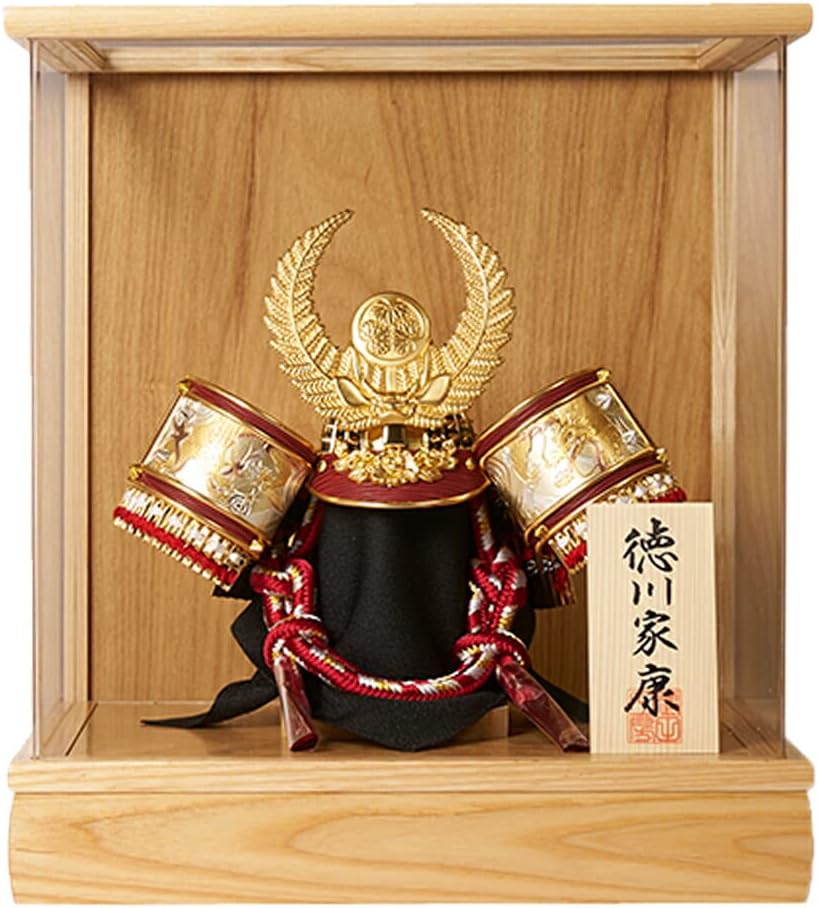 五月人形 兜 S802 金彩レッド 屏風 309 飾り台 32 白木 兜セット 五月人形 兜 S802 兜 三曲一双 金彩レッド 屏風 単品 H27x20 特注309