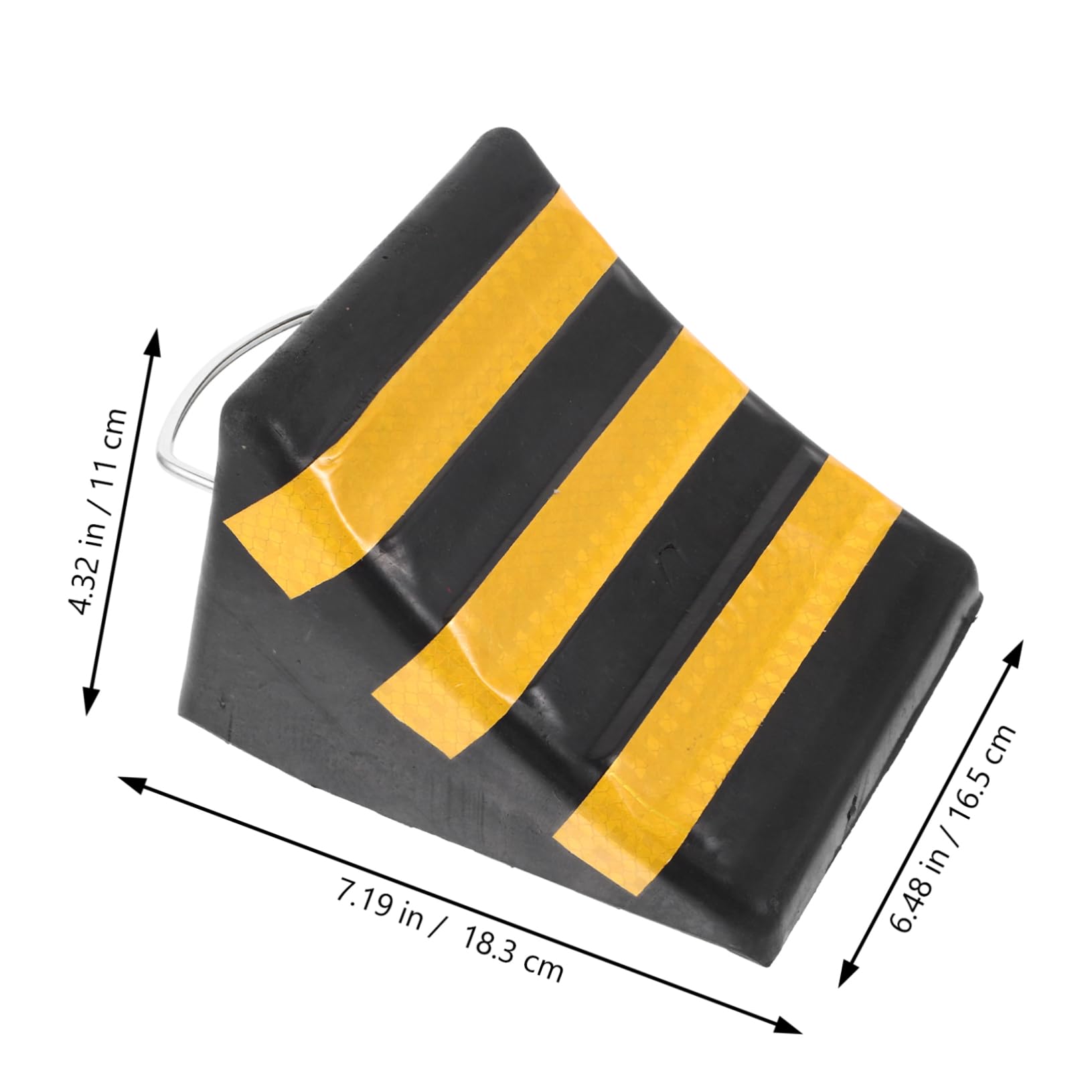 FUNOMOCYA Car Wheel Chock Tire Stopper Durable Rubber Pad for Non Slip Grip Compact Design for for Vehicle Repairs Loading and Parking