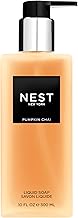 NEST New York Liquid Soap, Pumpkin Chai - 10 fl oz - Cleanses & Nourishes Skin - Approx. 300 Pumps Per Bottle - Gluten Free & Cruelty Free