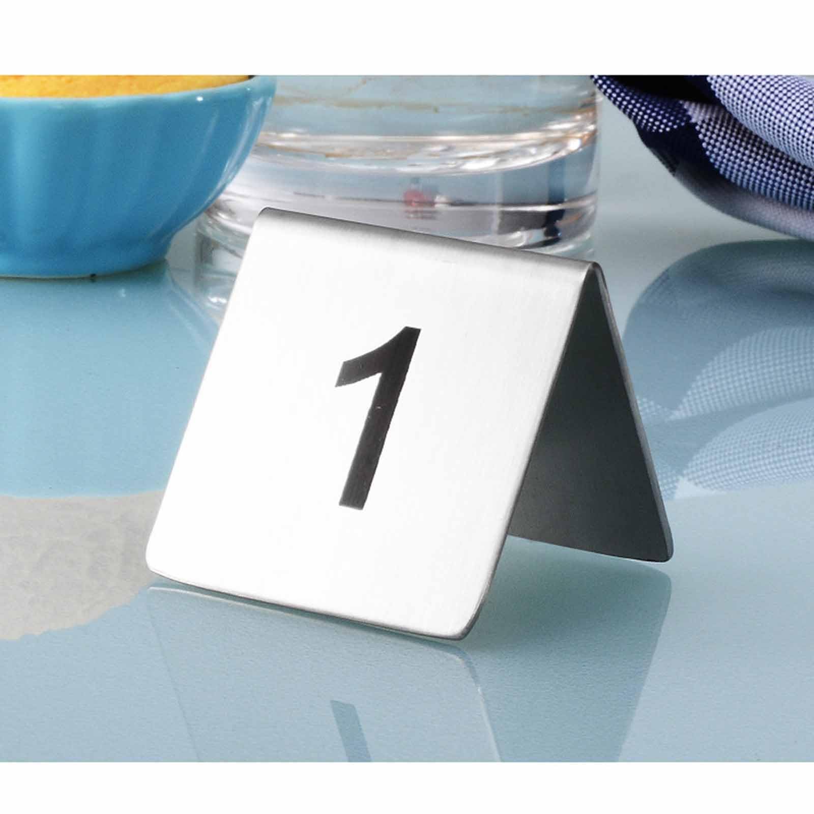 Stainless Steel Restaurant Table Number Sign