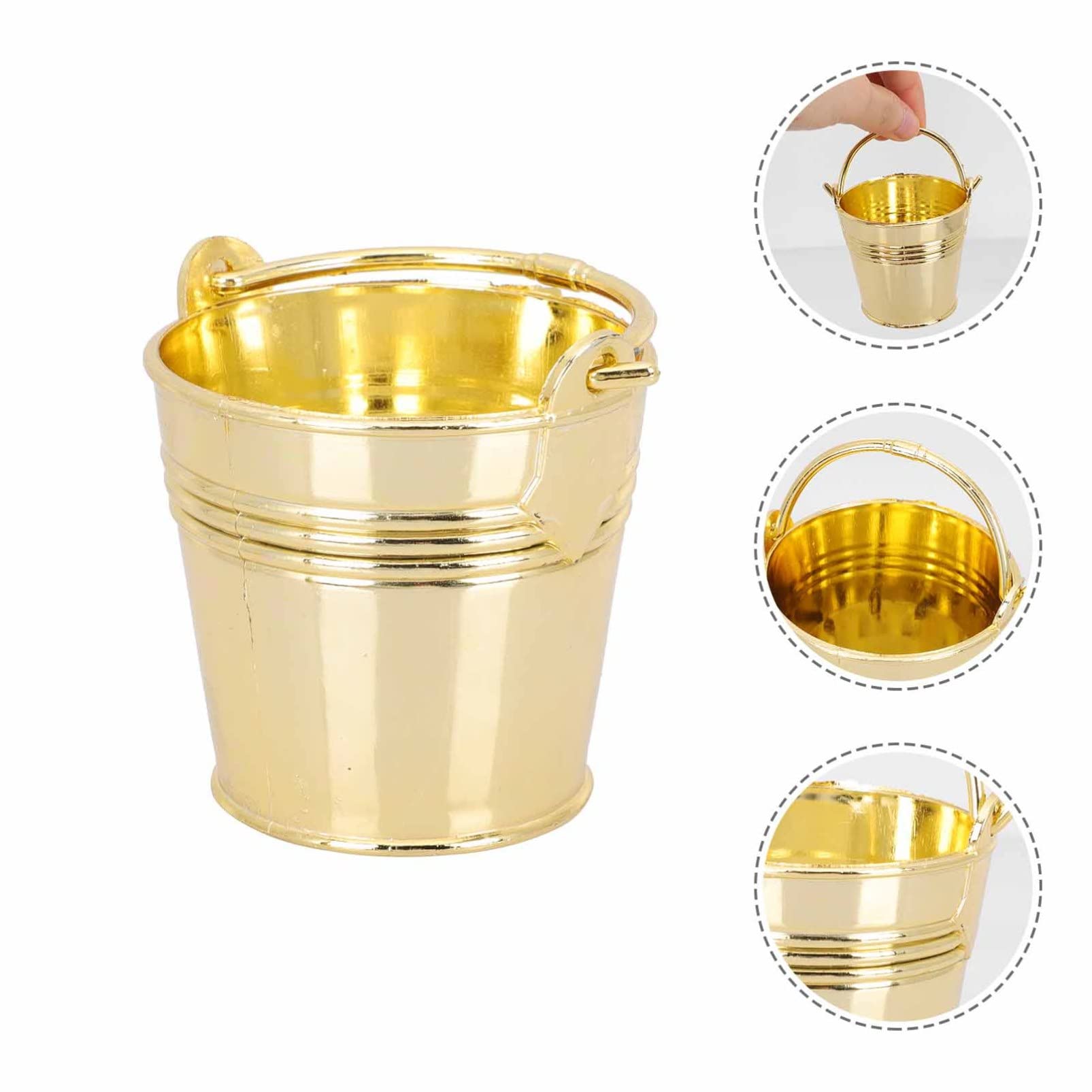 IMIKEYA 10 Juegos Cajas De Almacenamiento De Dulces Para Fiesta De Cubos Metálicos Decorativos Para Bodas Prácticos Y Duraderos Perfectos Para Snacks Y 10 Piezas X 10